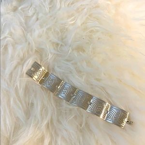 New Ferragamo sterling silver link bracelet
